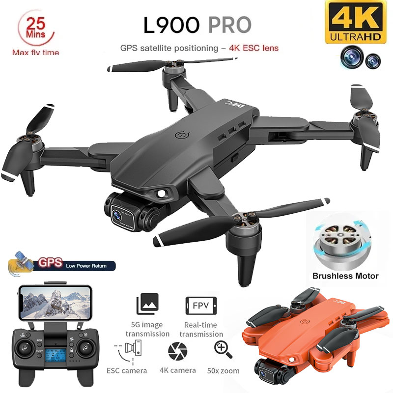 L900 Pro GPS Drone 4K Professi - Drone Gimbal Brushless 评论和价格