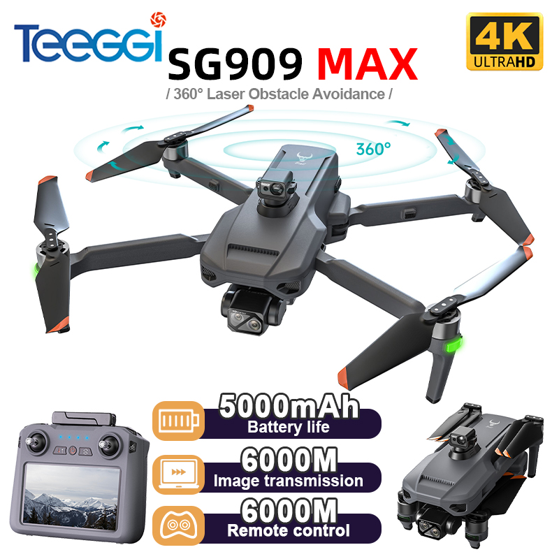 Teeggi SG909 MAX GPS Drone Wit - Drone Gimbal Brushless 评论和价格